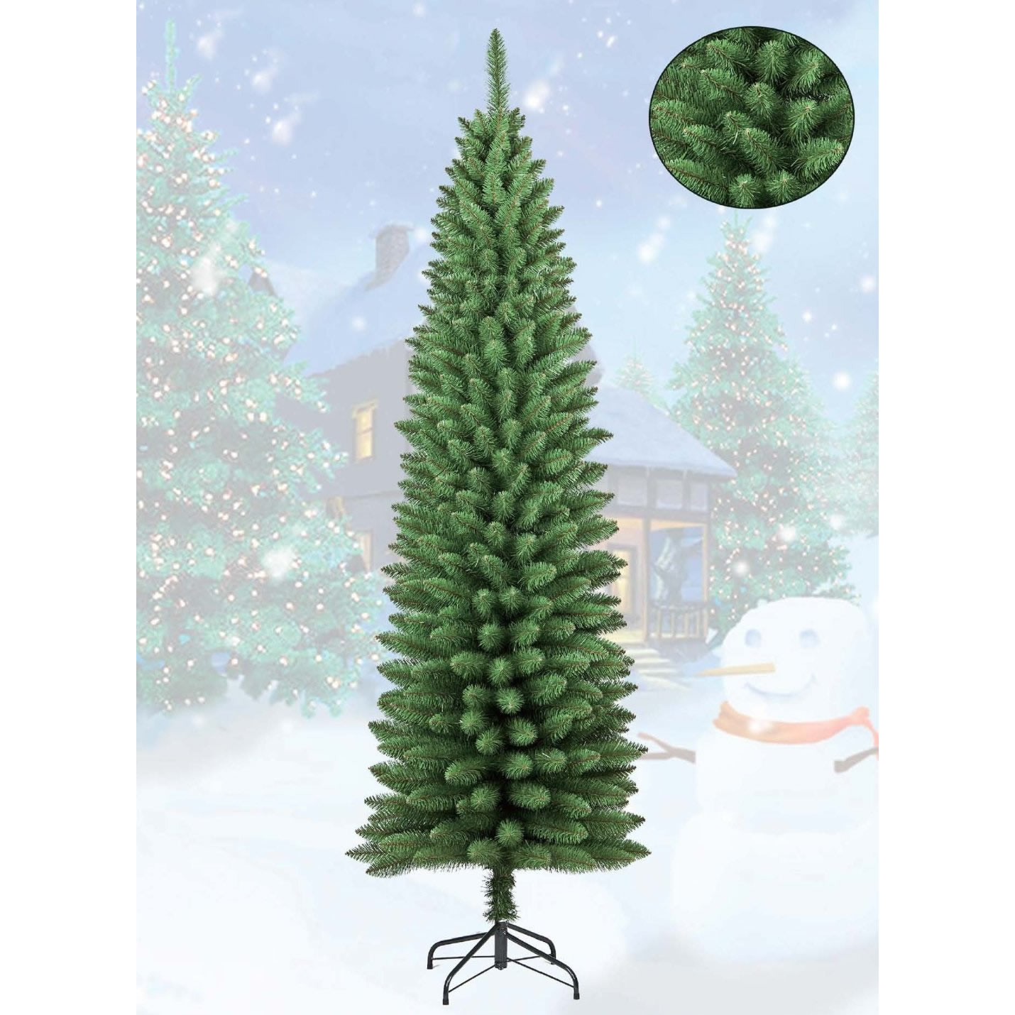 Albero Di Natale Stretto.Albero Di Natale Slim 210 Cm Opinioni E Prezzi Alberodinatale Info